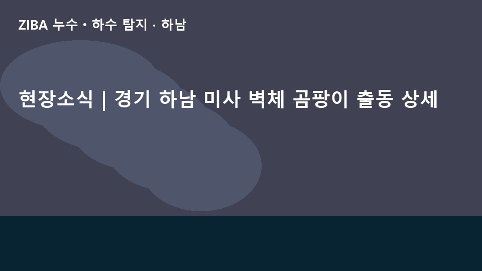 현장소식 | 경기 하남 미사 벽체 곰팡이 출동 상세